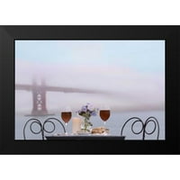 Blaustein, Alan Crni moderni uokvireni muzej umjetnički print pod nazivom - Dream Cafe Golden Gate Bridge