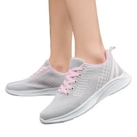 QXUTPO tenisice za ženske mrežne ležerne cipele za prozračivanje Neklizaju mekane jedinice Udobne čipke