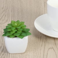 Kocke Moderne zelene umjetne sočne biljke mini lažni lonac za cvijet za unutarnji dekor na otvorenom