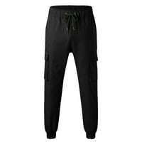 Lenago Cargo Radne hlače za muškarce Plus size Solid Slim Multi džepne tajice Ležerne prilike na otvorenom hlače pantalone hlače