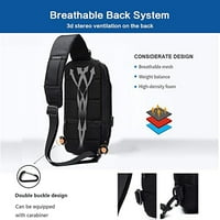 Ležerne prilike za muške torbe za muške USB anti-krađa torba s jednim ruksacima za rezanje