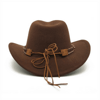 Ginsiom Western kaubojski šešir za muškarce Žene kotrljaju se kauč kauboj
