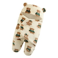 BABY SWADDLE pokrivač zagrli jorganu u novorođene vrećicu Flannel zadebljane podneske noge Anti-Kick džepne vreće za spavanje