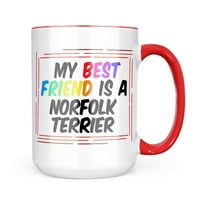 Neonblond Moj najbolji prijatelj Norfolk terijerski pas iz Velike Britanije Poklon za ljubitelje čaja za kavu