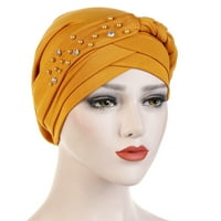 Kiplyki Veleprodaja žena perli Indija šešir muslimanske ruffle cherke Chemo Beanie Turban wrap kapa