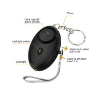 DocOler alarm 120-130db Zvuk hitni alarm za hitnu tipku LED lampica za žene djevojke djeca stariji Explorer, crna, pakovanje