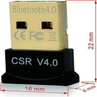 MINI USB BLUETOOTH 4. Dvostruki mod Adapter dongle za Windows Vista XP bit Linux