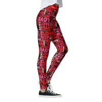 Joga hlače za žene koje rade vježbanje gamaše prugasto pilates love srce tiskane teretane Sportski prozračni