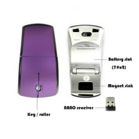 2.4G Bežični miš preklopivi računalni miš Mini putni bilježnica tiha miš USB prijemnik sklopivi optički