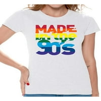 Neugodni stilovi napravljeni u ženskoj košulji 90-ih kostim 90-ih majica 9 90-ih majica Rainbow majica