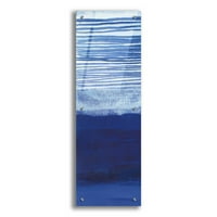 Epic Art 'Plava izmaglica II' by Jo Maye, akrilna staklena zida Art, 12 x36