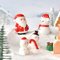 Živežne božićne figurice Festalan Colorfast Xmas Dekorativne minijature radne površine Dekor