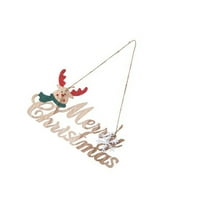 Frcolor Božićni drveni viseći praznični modni viseći oznaku Jelen uzorak dizajna viseći privjesak za