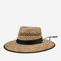 San Diego Hat Company Muška rush slama Spasilački šešir prirodni crni OS