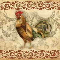 Toile Rooster i Poster Print Gregory Gorham