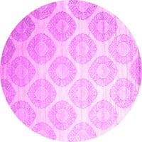 Ahgly Company u zatvorenom okruglom sažetkom ružičaste suvremene prostirke, 8 'kruga