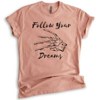 Slijedite svoju majicu snova, unise ženska muška majica, smiješna Horror filmska majica, grafički tee,