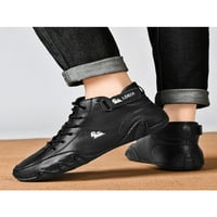 LUMENTO muškarci Flatovi srednje top casual cipele kože kožne cipele bez klizanja koji hodaju lagana
