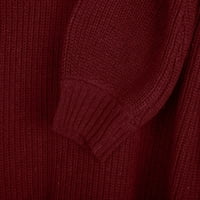 Awdenio džemperi za žene bave se ženskim džemper sa ramenima Žene labavi i zimski džemper sa dugim rukavima