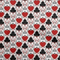 Onuone viskoznog dresa crvena tkanina poker kartica haljina materijala od tkanine za ispis tkanine sa dvorištem široko
