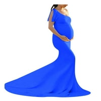 Trudna žena haljina s ramena za trudnice za ženske haljine bez rukava za žene prema vremenu utečene