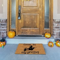 Cuhas Domaći dekor Halloween Doormat Happy Halloween Actions, Zatvorena smiješna tepih za vanjsku hranu za kuhinjski kat kolica