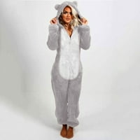 Cleariance ženske hlače Dugim rukavima sa kapuljačom sa kapuljačom Pajamas Ležerne prilike za spavanje za spavanje za spavanje
