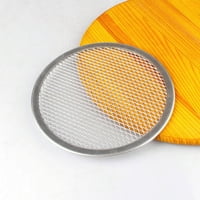 Jooan's Kuhinjski okrugli mrežica za pice za pica za ekranu Tanka kore nosača za mestu od aluminijskih