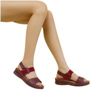 SHLDYBC Klin sandale za žene, ljetne žene debele dno cipele na plaži Rimljene povremene papuče Sandale,