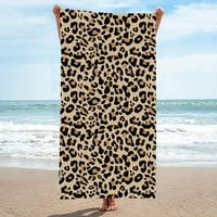 Ručnik za plažu od mikrofibrana Leopard uzorak uzorak ručnika za kupanje otporna na plažu Beach pokrivač