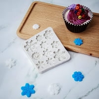 3D Snowflake Fondant plijesni božićni pahulji za silikonski kalup za kolače za kolače za kolače za izradu