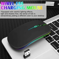 2.4GHz i Bluetooth miš, punjivi bežični LED miš za šljiva optima također je kompatibilan sa TV laptop