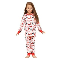 Porodica Hvyesh Usklađivanje božićne pidžame Postavi Ležerne prilike Xmas Jeleer Holiday Pajamas Sleep