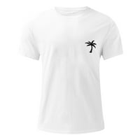 Muške ležerne moderske košulje muško ljeto plaža Little Tree Print T Majica Bluza Kratki rukav O izrez