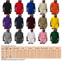 Paille muškarci TrackSuit Solid Color Outfits HOODGER SETOVI LATE LASE LOG GYM HOUDIE HORTS SET PINK
