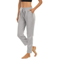 Levmjia Cleaniance Hlače Žene Jesen zimski Yoga Sportske labave ležerne pantalone za duge hlače sa džepom