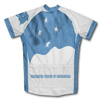Federativne države Mikronezija zastava za biciklizam kratkih rukava za muškarce - veličina XS