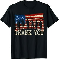 Američka zastava hvala veteranima ponosna veteranska majica