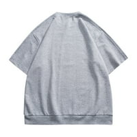 Majica Muška kladirana Ispis kratkih rukava Ljetni okrugli vrat plus veličina modna majica