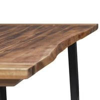 Gupbes Trpezarijski stol Čvrsta bagrem Wood 70.9 x35.4