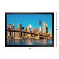 Brooklyn Bridge Manhattan New York City Skyline Photo Art Print Stalak za ispis ili poklopac drvenog