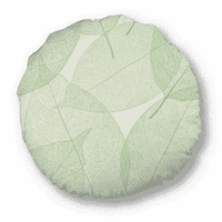 Zelena bijela ilustracija uzorak okrugli jastuk jastuk za kucanje