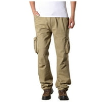 Edvintorg hlače za muškarce casual plus veličine čisti pamučni multi-džepni dodaci otpornih na habanje