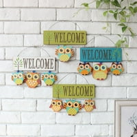Sigurati viseći dobrodošli zidni karton ploče za ploče za životinje vrtni vrtni drveni personalizirana dekorativna zabava