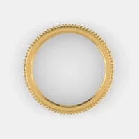 Indija Božanska zaštita: Prsten Guardian OM u 18KT Žuti zlatni raskoš ručno izrađeni poklon za njega