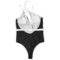 Lopecy-Sta ženska modna modna boja udobne labave kupaćim kostim rukavima na vrhu bluze casual control