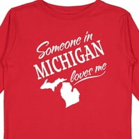 Inktastic Neko u Michiganu voli me poklon mališani dečko ili majicu dugih rukava s dugim rukavima