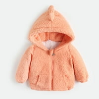 Novorođene dječje dječje dječake Djevojke Dinosaur pulover s kapuljačom vrhovi topline kaput za odjeću