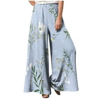 WAVSUF ženske hlače plus veličine tiskane klirence svijetle plave hlače veličine 2xl