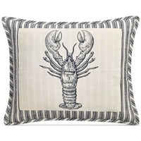 Lacourte jastog patch dekorativni jastuk, mornarica, 20